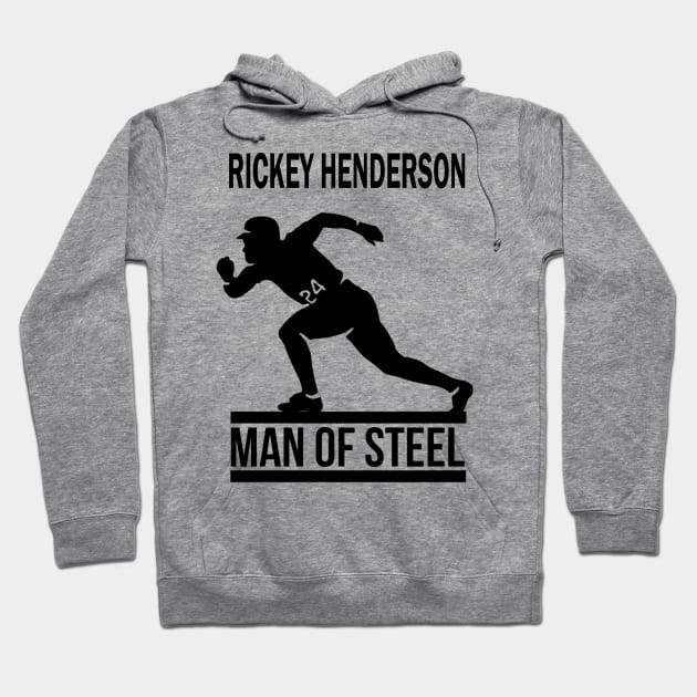 Black Version - Rickey Henderson Hoodie by Randyz